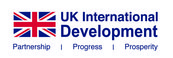 UK International Development Logo Colour White